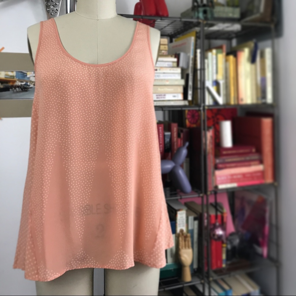 French Connection Silk Patterned Tank Swing